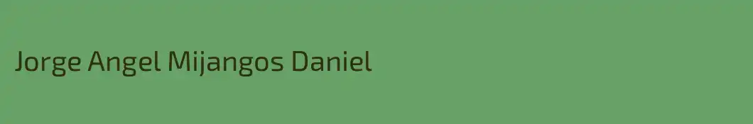 Jorge Angel Mijangos Daniel